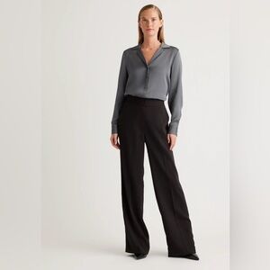 NWT Classic Black Wide-Leg Trousers